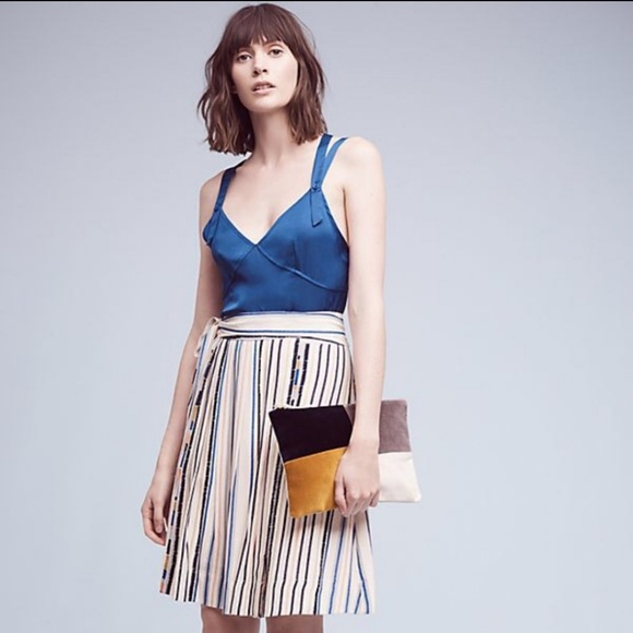 Astr Dresses & Skirts - Striped Anthropolgie Wrap Skirt Medium